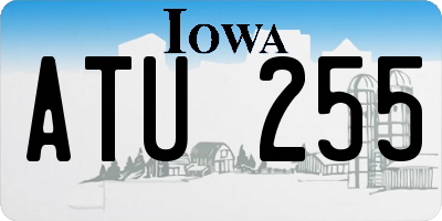 IA license plate ATU255