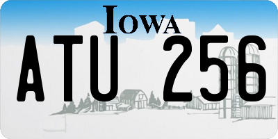 IA license plate ATU256