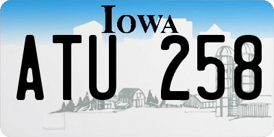 IA license plate ATU258