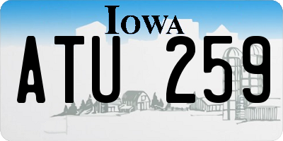 IA license plate ATU259