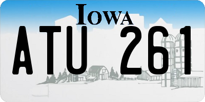 IA license plate ATU261
