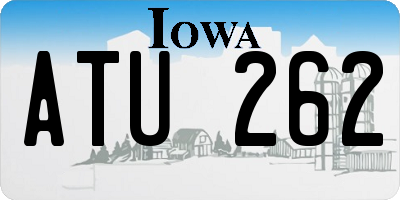 IA license plate ATU262