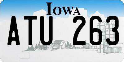 IA license plate ATU263