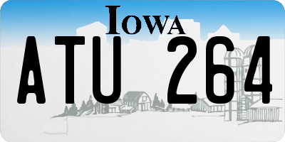 IA license plate ATU264
