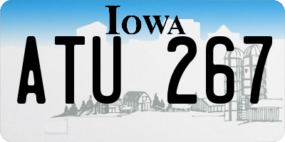 IA license plate ATU267