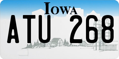 IA license plate ATU268