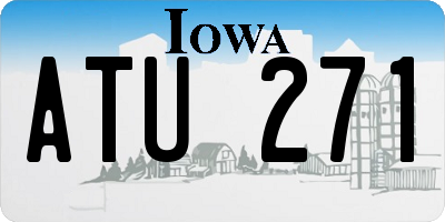 IA license plate ATU271