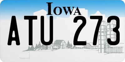 IA license plate ATU273