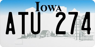 IA license plate ATU274