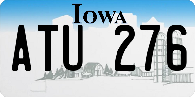 IA license plate ATU276