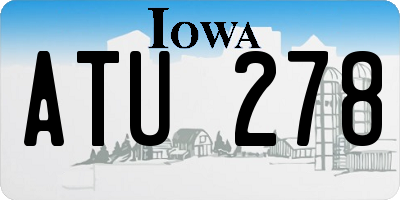 IA license plate ATU278