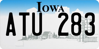 IA license plate ATU283