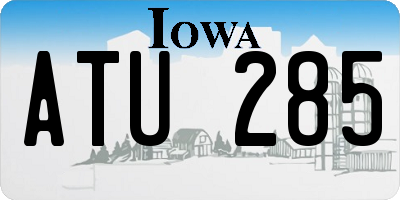 IA license plate ATU285