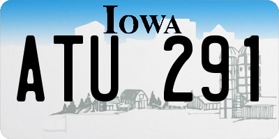 IA license plate ATU291