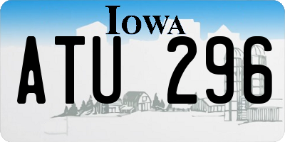 IA license plate ATU296