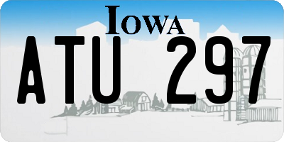 IA license plate ATU297