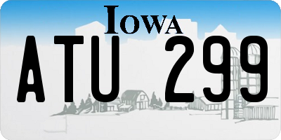 IA license plate ATU299
