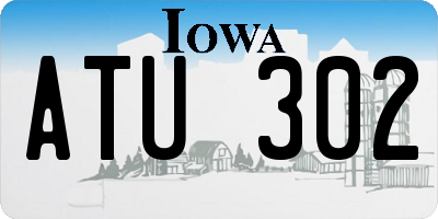 IA license plate ATU302