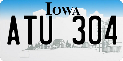 IA license plate ATU304
