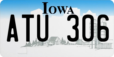 IA license plate ATU306