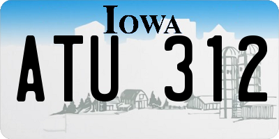 IA license plate ATU312