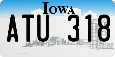 IA license plate ATU318