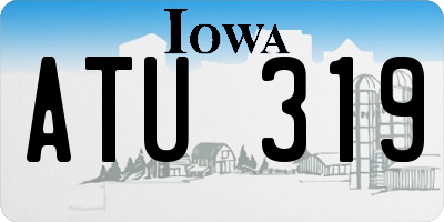IA license plate ATU319