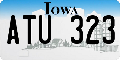IA license plate ATU323