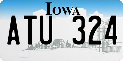 IA license plate ATU324