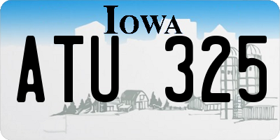 IA license plate ATU325