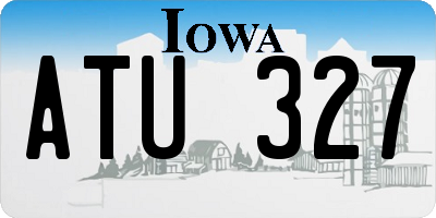 IA license plate ATU327