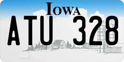 IA license plate ATU328