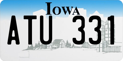 IA license plate ATU331