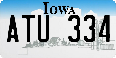 IA license plate ATU334