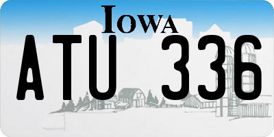 IA license plate ATU336