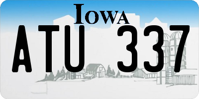 IA license plate ATU337