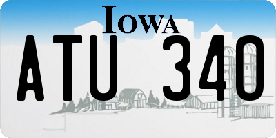 IA license plate ATU340