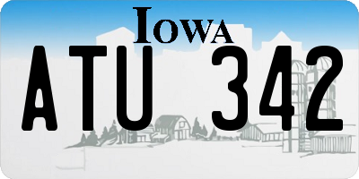 IA license plate ATU342