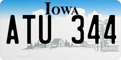 IA license plate ATU344