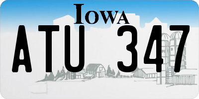 IA license plate ATU347