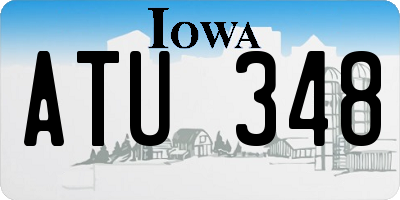 IA license plate ATU348