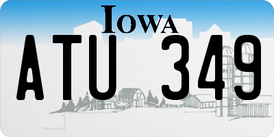 IA license plate ATU349