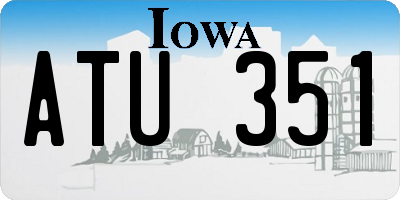 IA license plate ATU351