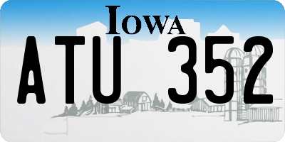 IA license plate ATU352