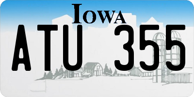 IA license plate ATU355