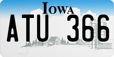 IA license plate ATU366