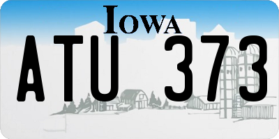 IA license plate ATU373