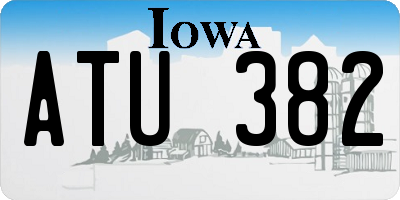 IA license plate ATU382