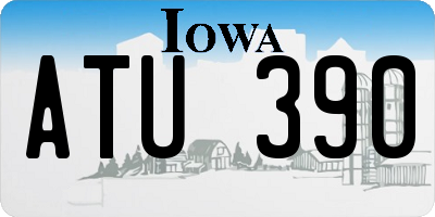 IA license plate ATU390