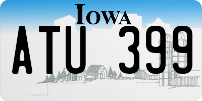 IA license plate ATU399